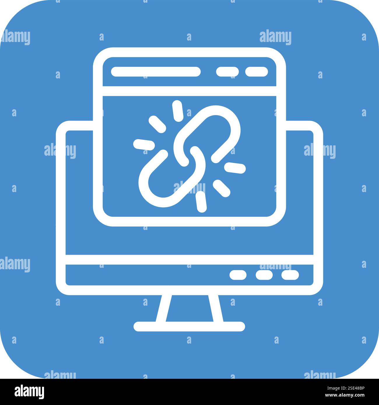 Web link Vector Icon Design Illustration Stock Vector