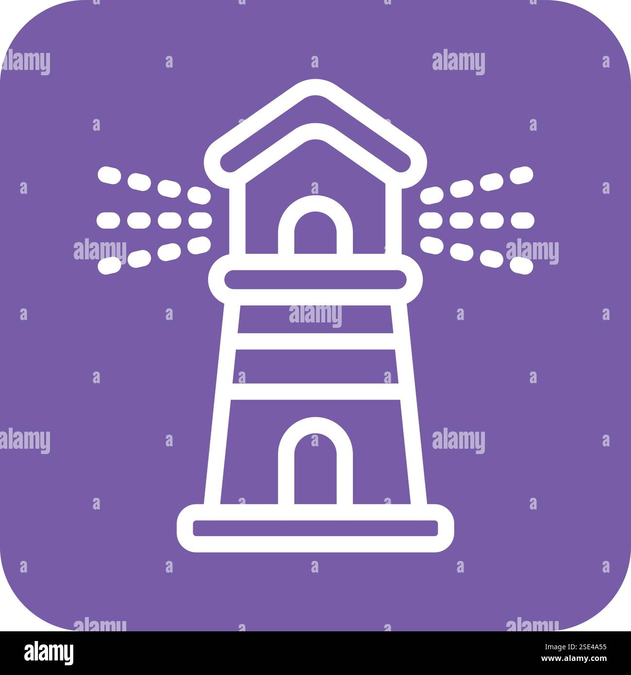Lighthouse Vector Icon Design Illustration Stock Vector