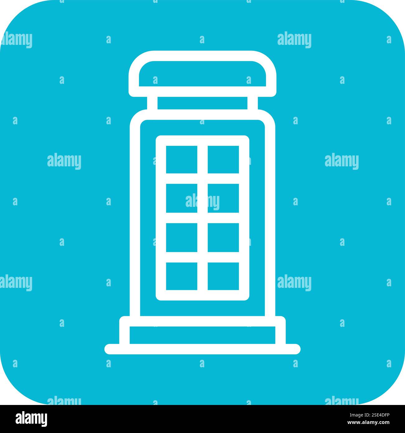 Phone booth Vector Icon Design Illustration Stock Vector