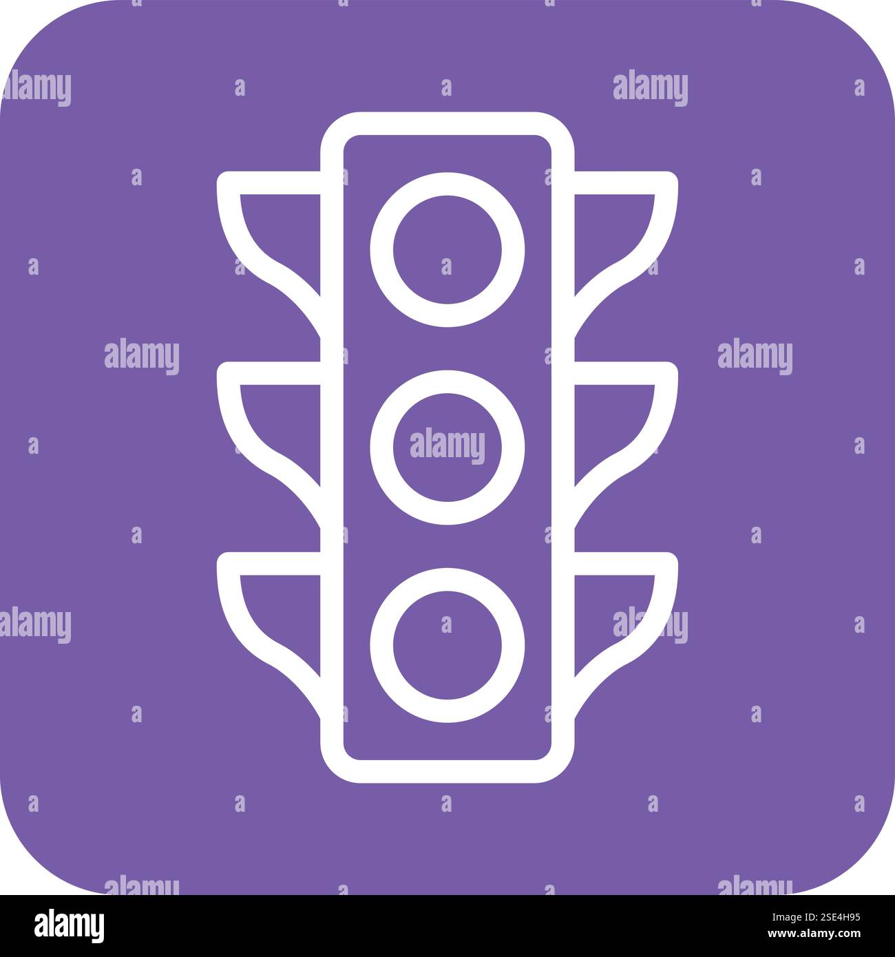 Traffic light Vector Icon Design Illustration Stock Vector