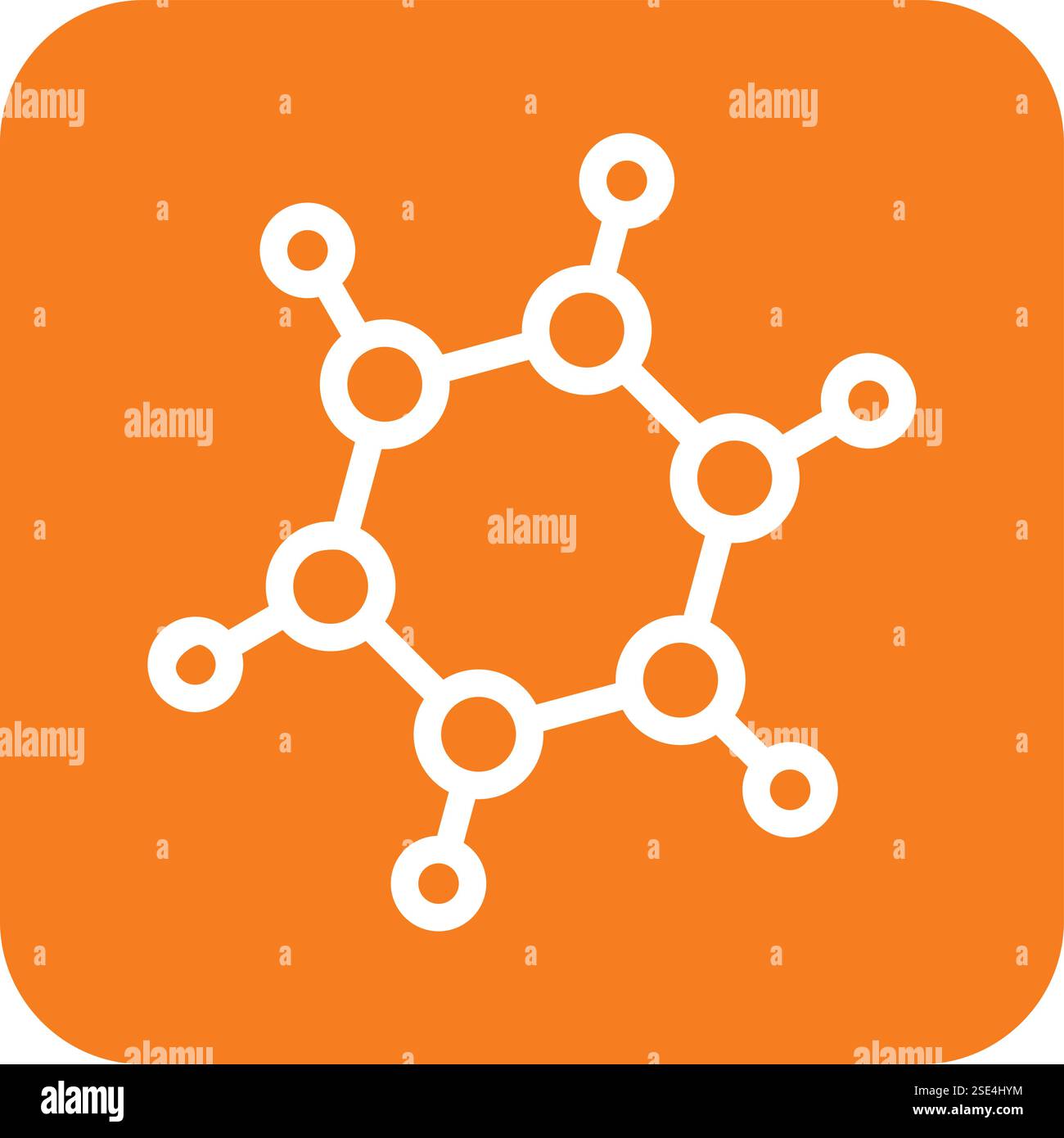 Bio molecules Vector Icon Design Illustration Stock Vector