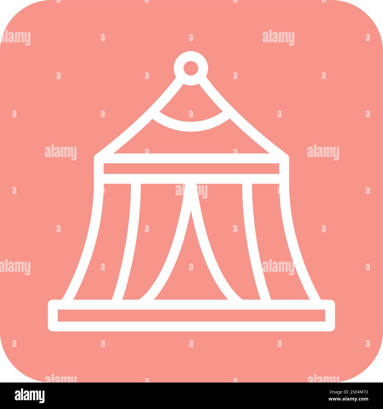 Circus tent Vector Icon Design Illustration Stock Vector