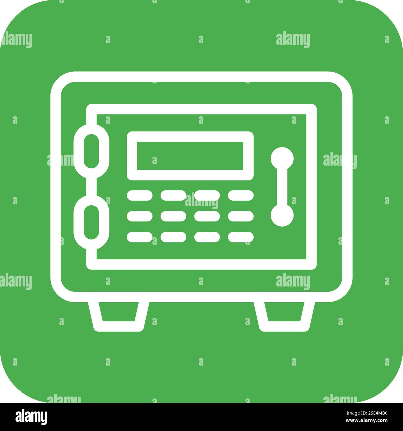 Safe box Vector Icon Design Illustration Stock Vector