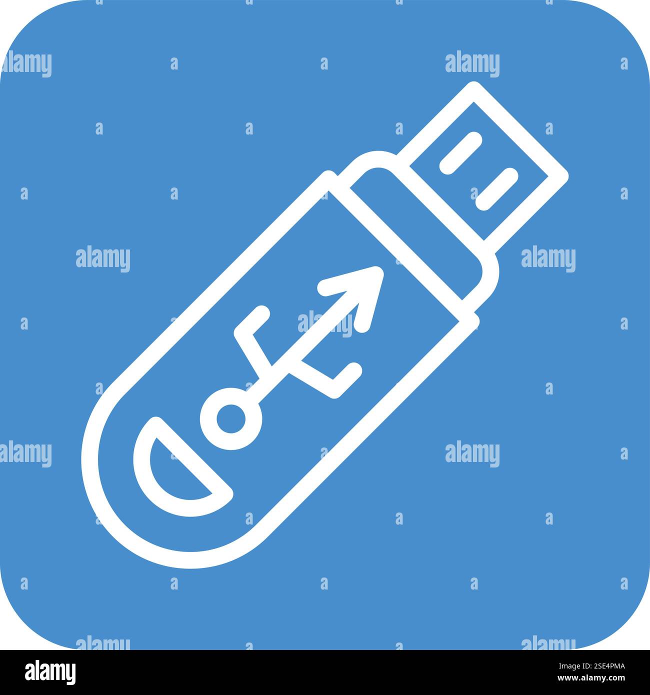Usb Vector Icon Design Illustration Stock Vector