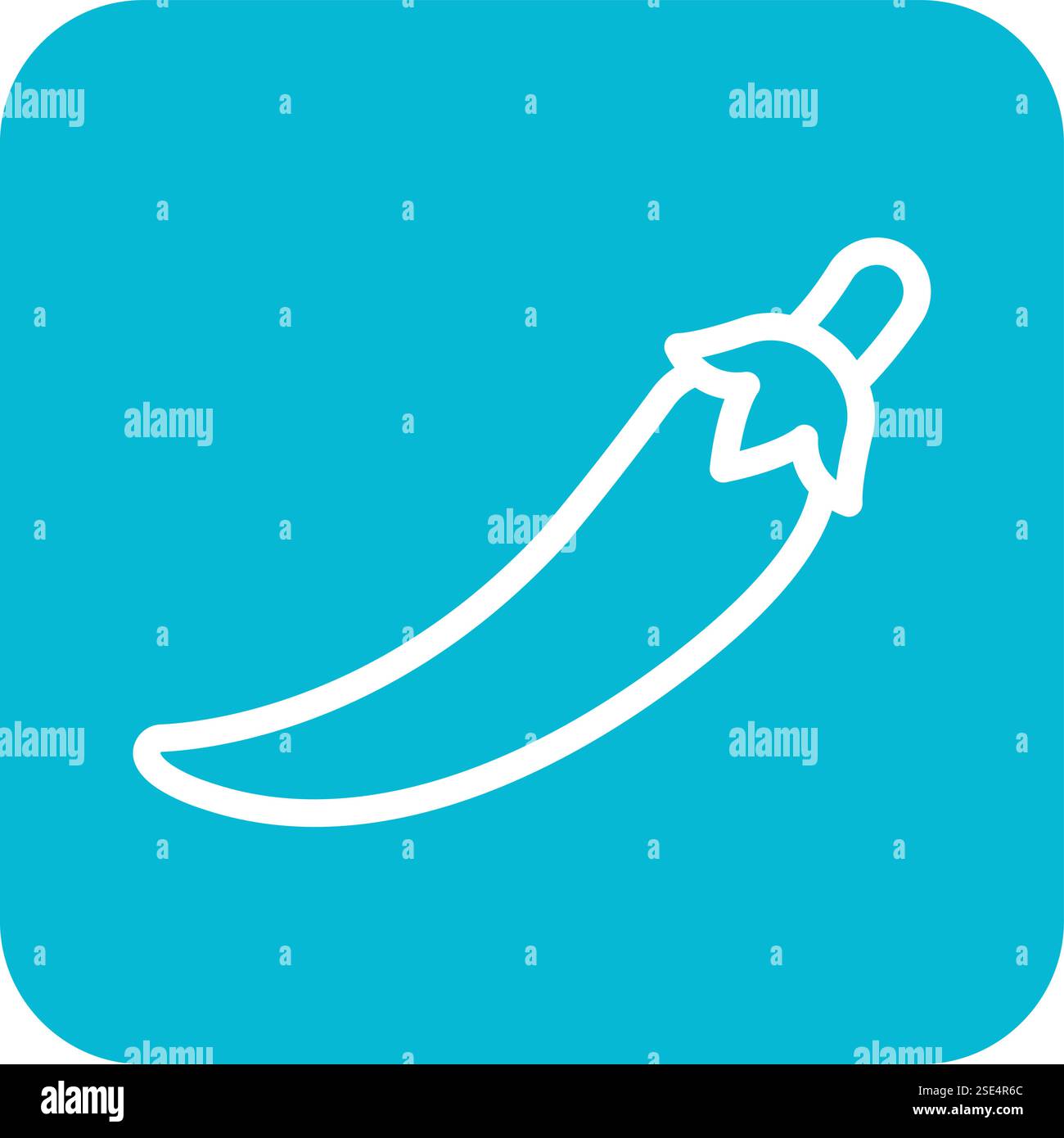 Chilli Vector Icon Design Illustration Stock Vector