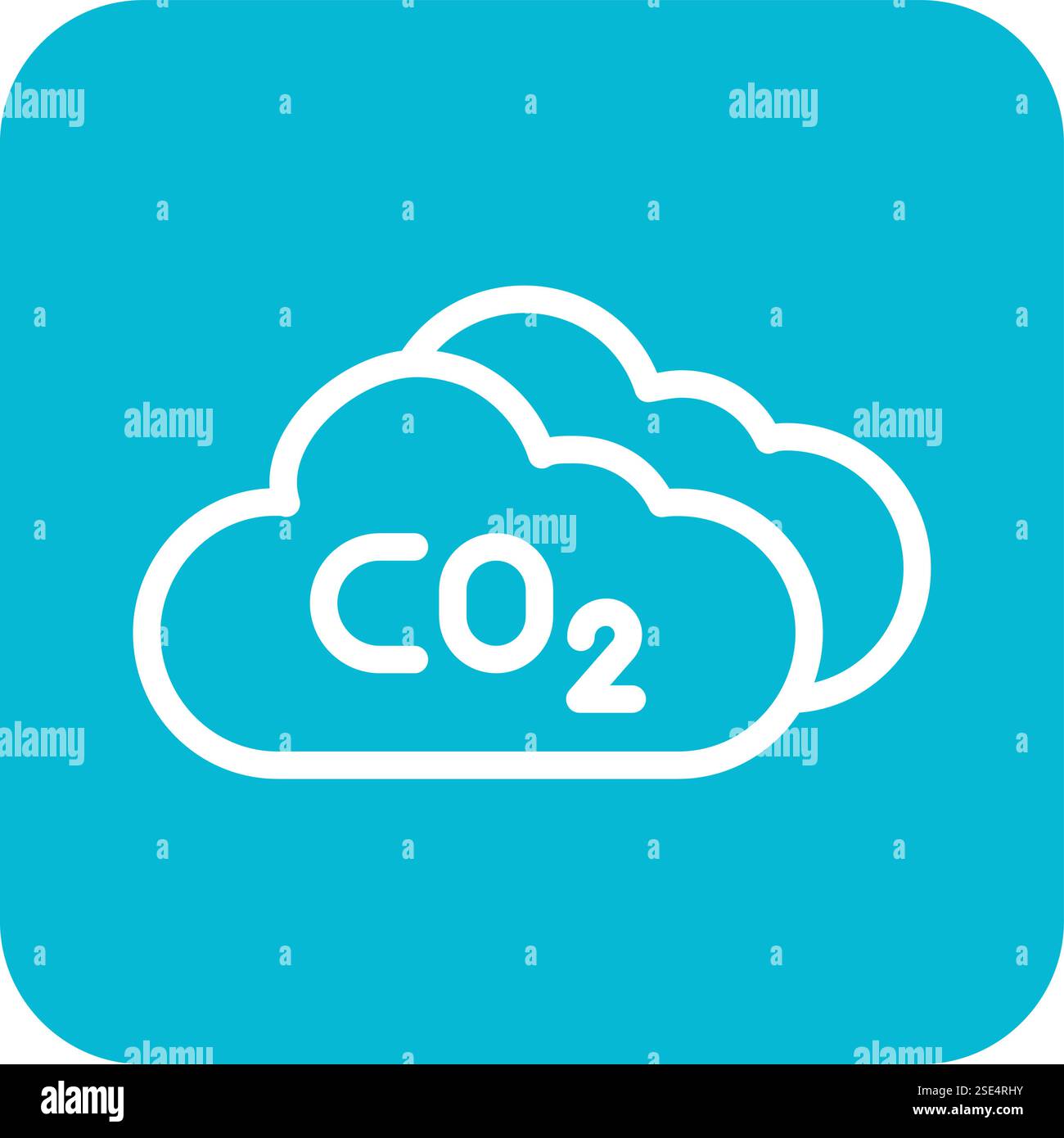 Carbon dioxide Vector Icon Design Illustration Stock Vector