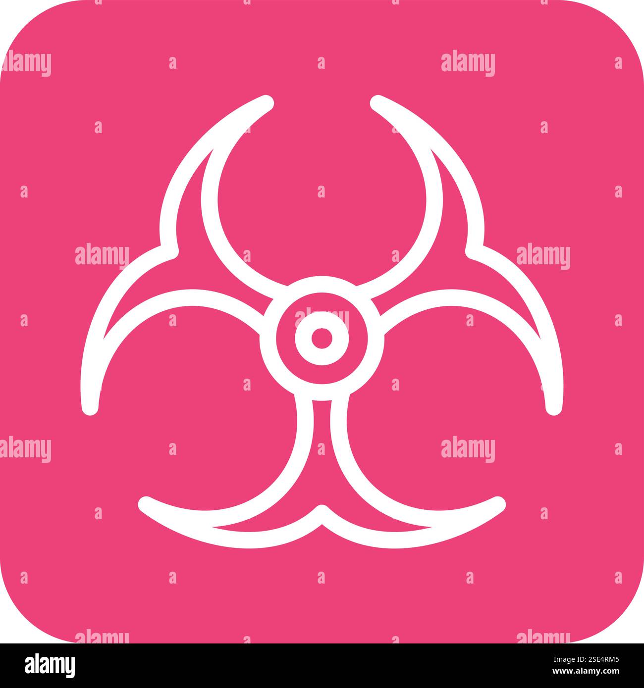 Bio hazard Vector Icon Design Illustration Stock Vector
