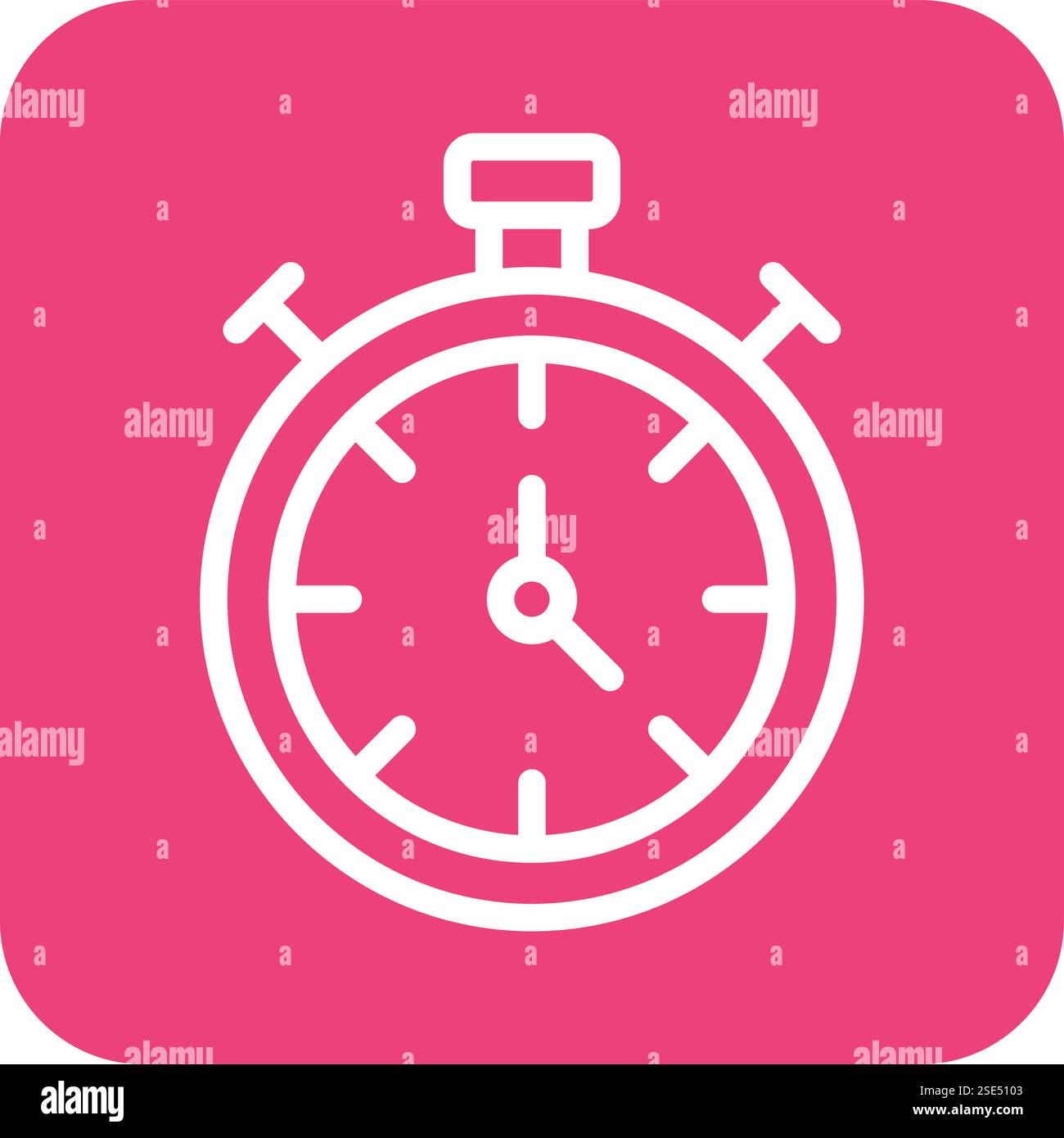 Stop watch Vector Icon Design Illustration Stock Vector