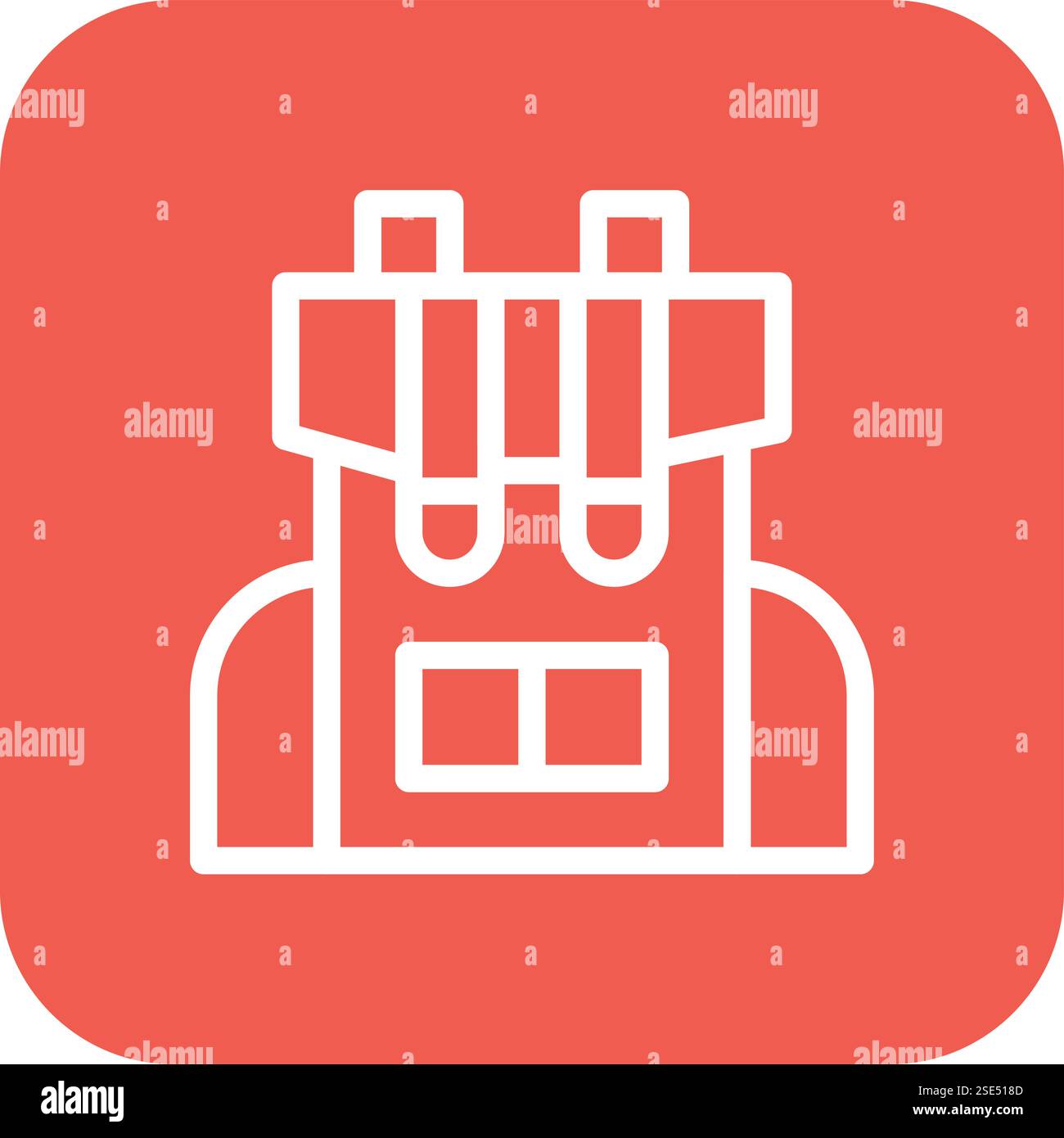 Backpack Vector Icon Design Illustration Stock Vector