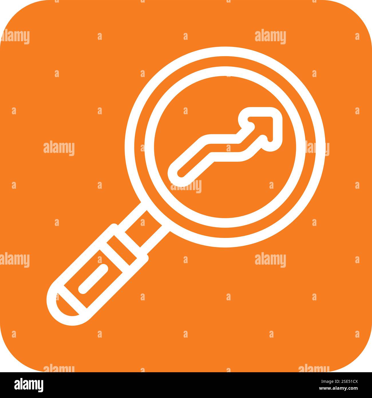 Search graph Vector Icon Design Illustration Stock Vector