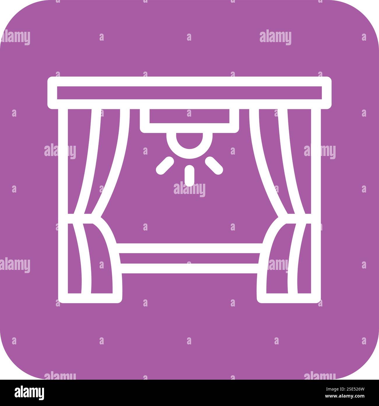 Stage Vector Icon Design Illustration Stock Vector