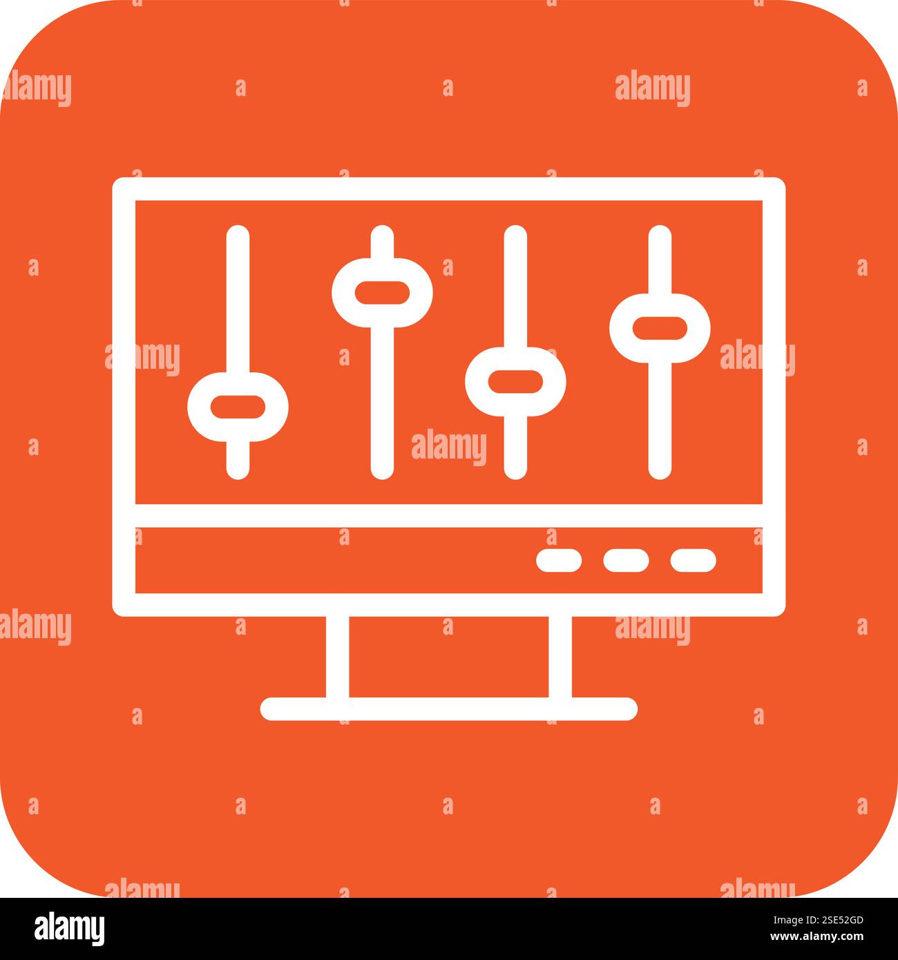 Volume control Vector Icon Design Illustration Stock Vector