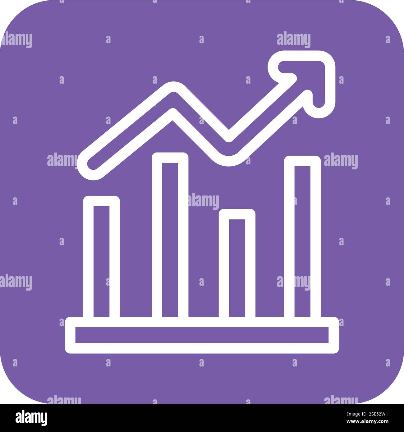Bar graph Vector Icon Design Illustration Stock Vector