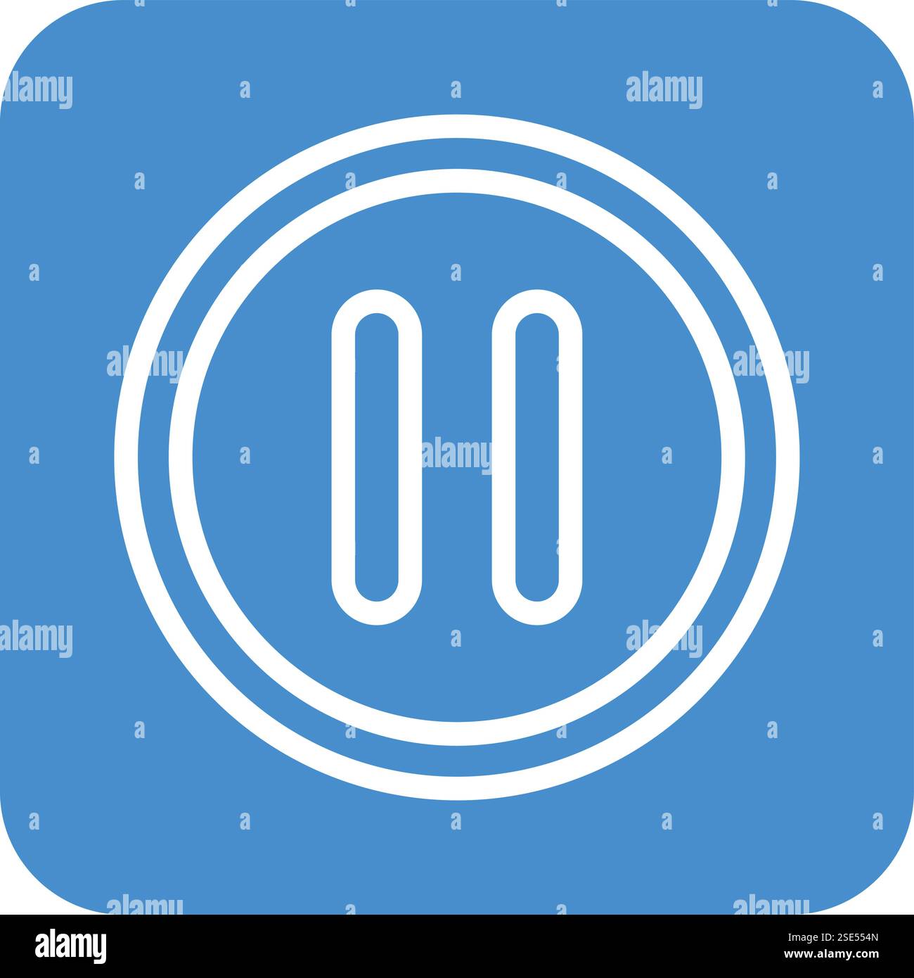 Pause button Vector Icon Design Illustration Stock Vector