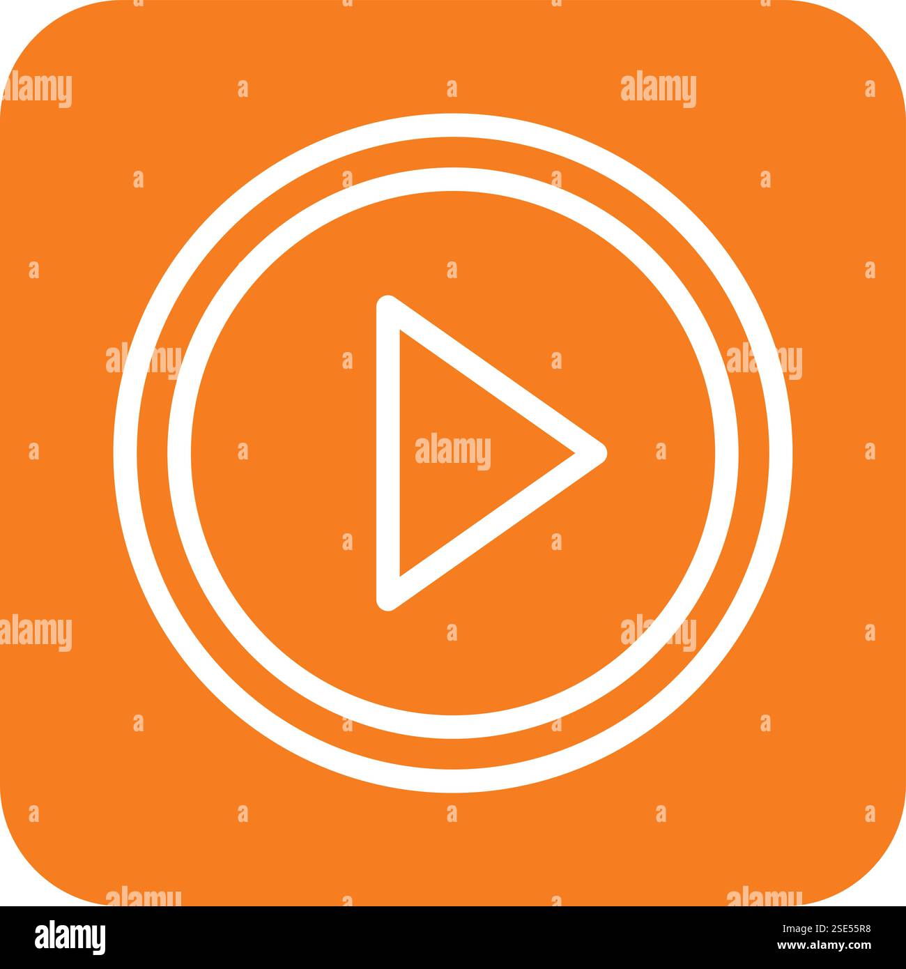 Play button Vector Icon Design Illustration Stock Vector