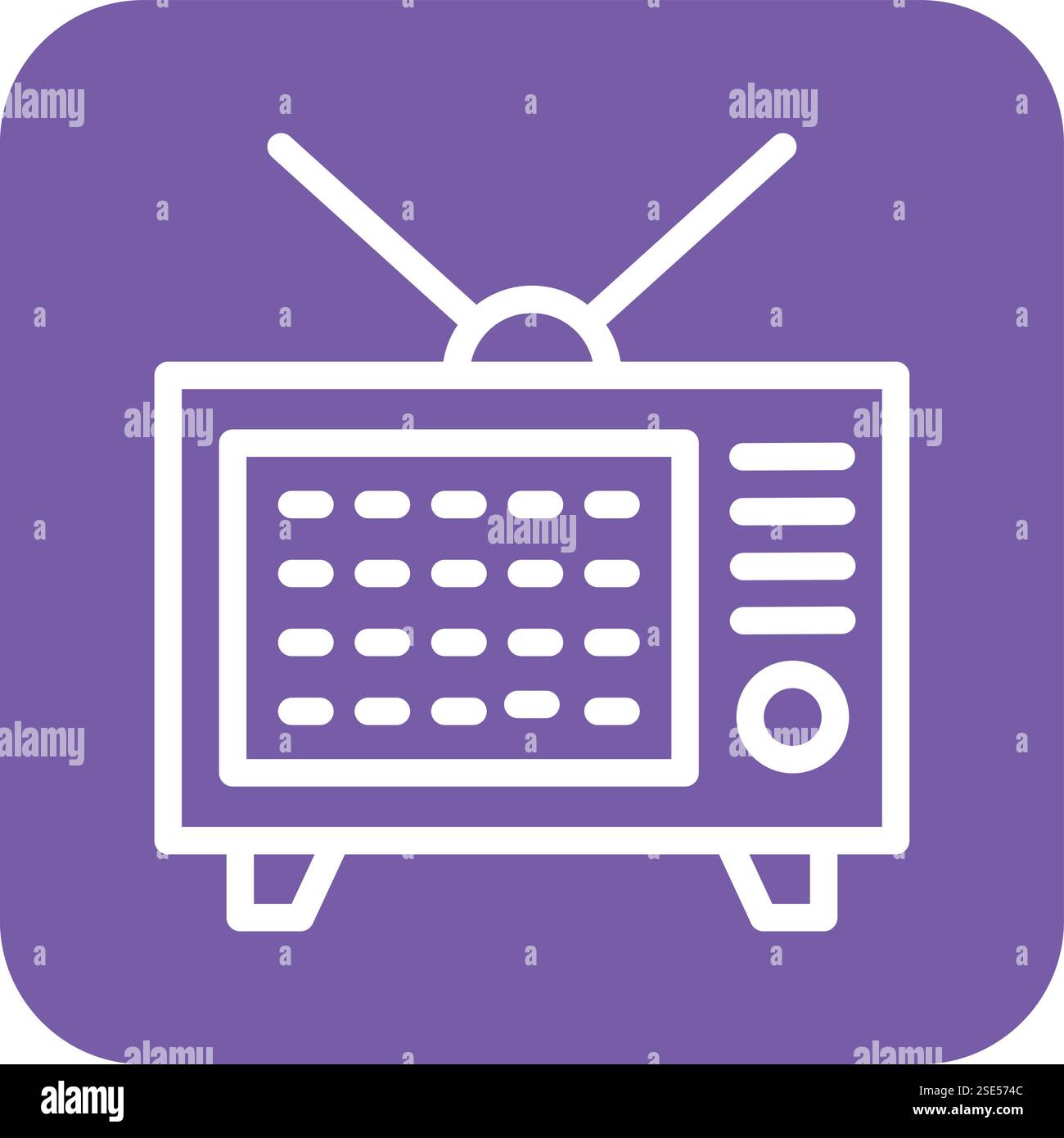 Tv Vector Icon Design Illustration Stock Vector