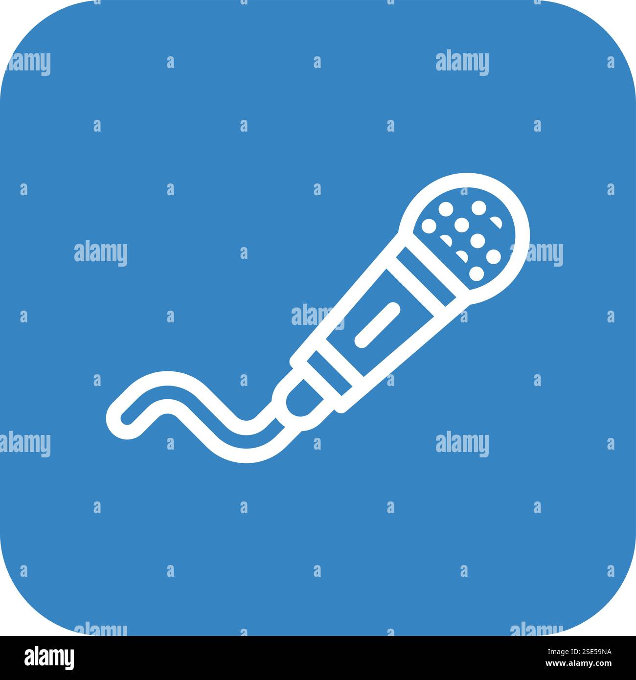 Microphone line icon outline hi-res stock photography and images - Alamy