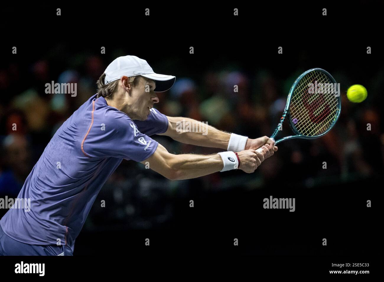 ROTTERDAM - Alex de Minaur (AUS) in action against Mattia Bellucci (ITA ...