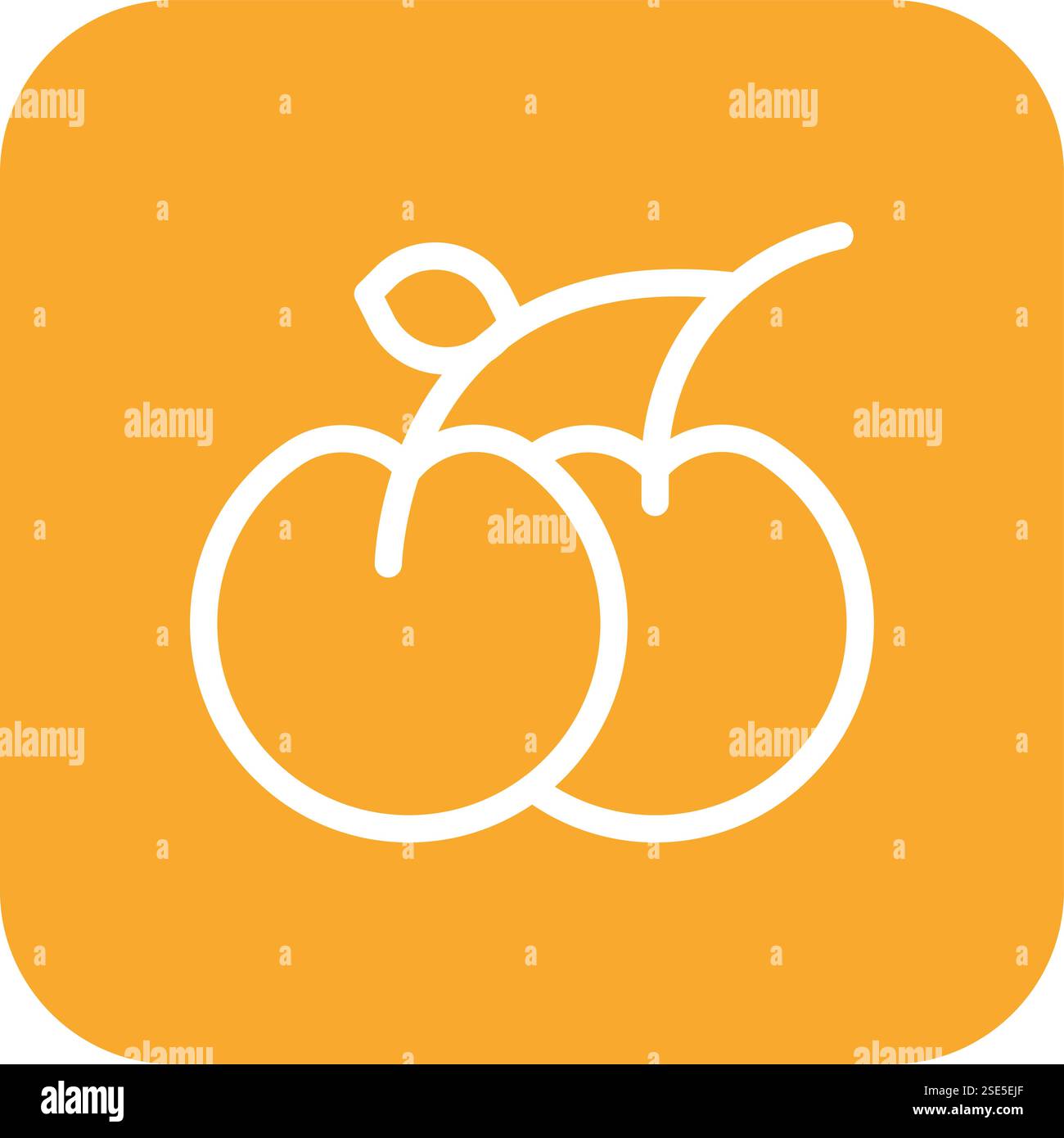 Cherry Vector Icon Design Illustration Stock Vector