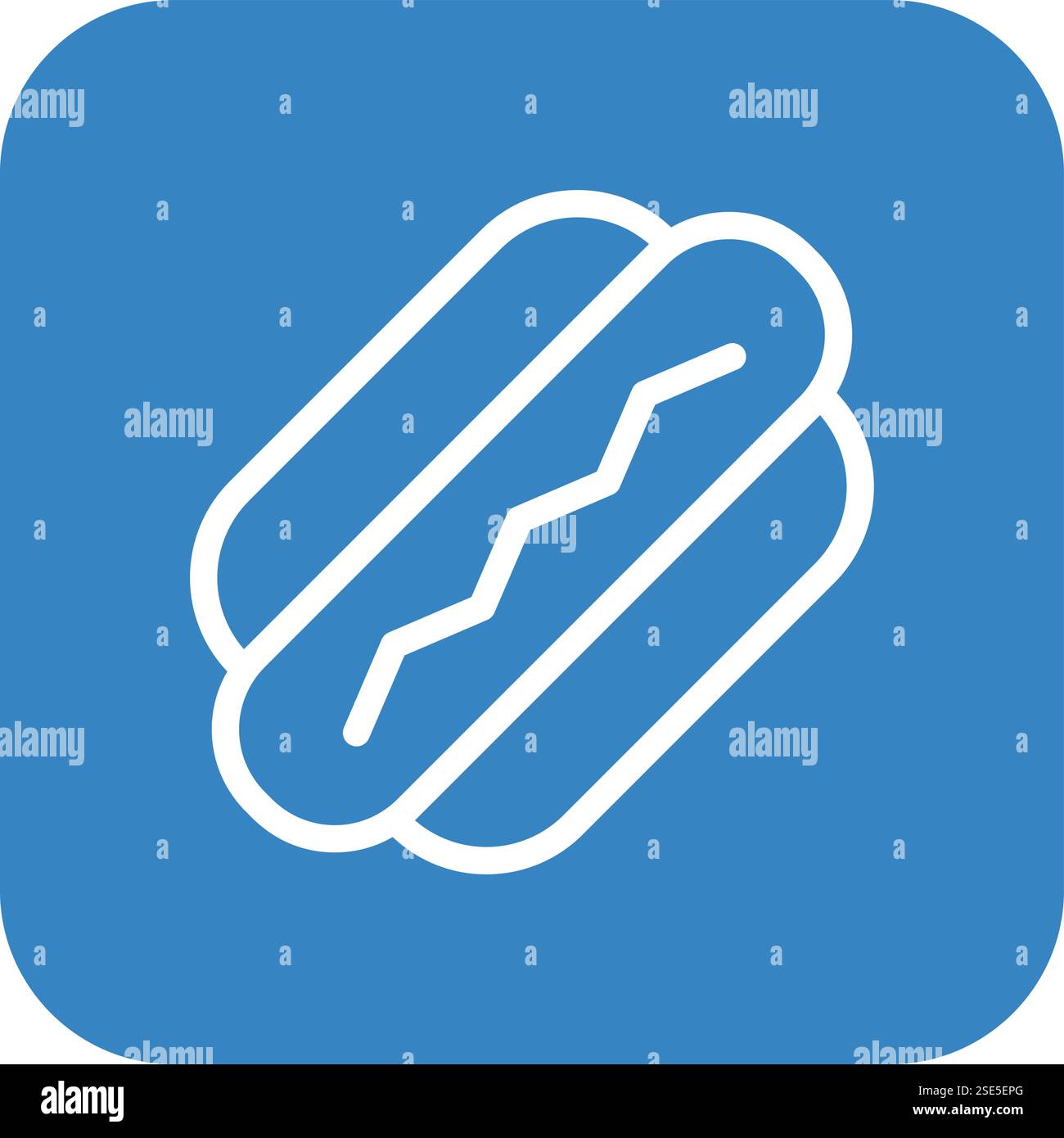 Hot dog Vector Icon Design Illustration Stock Vector