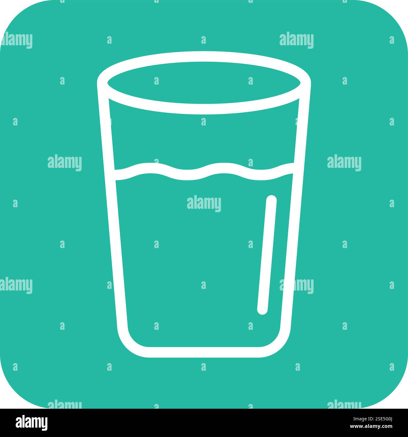 Glass Vector Icon Design Illustration Stock Vector