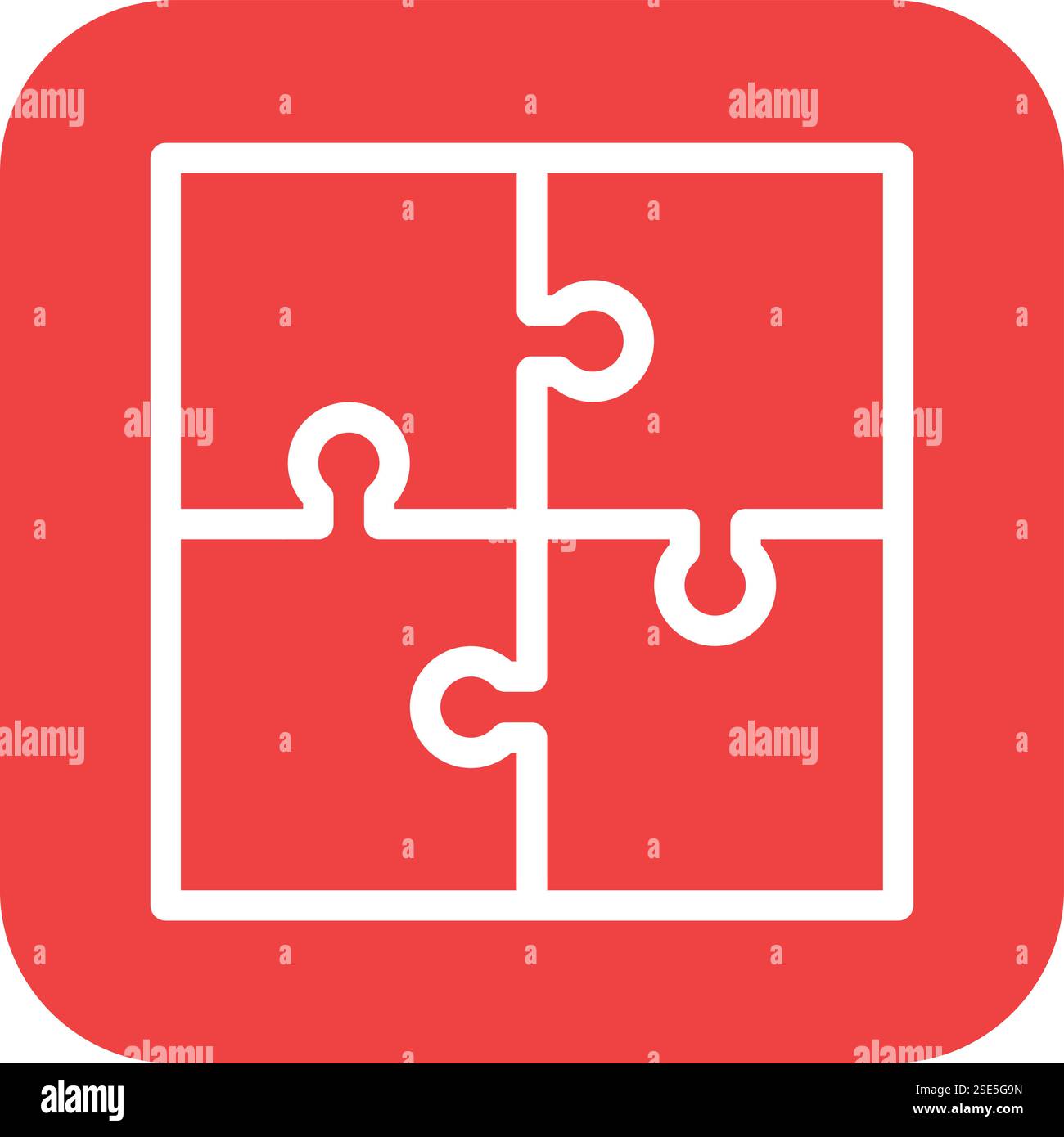 Puzzle Vector Icon Design Illustration Stock Vector