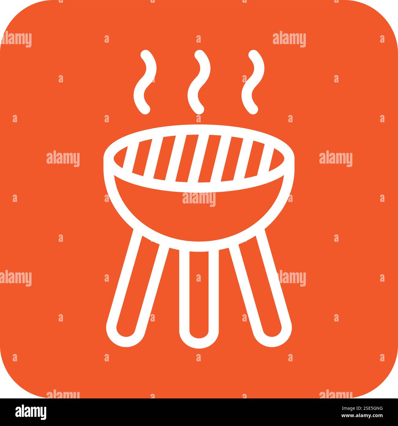Grill Vector Icon Design Illustration Stock Vector