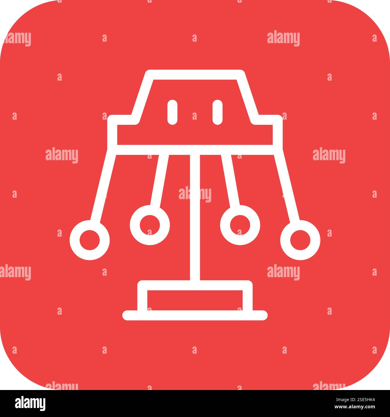Swing Vector Icon Design Illustration Stock Vector