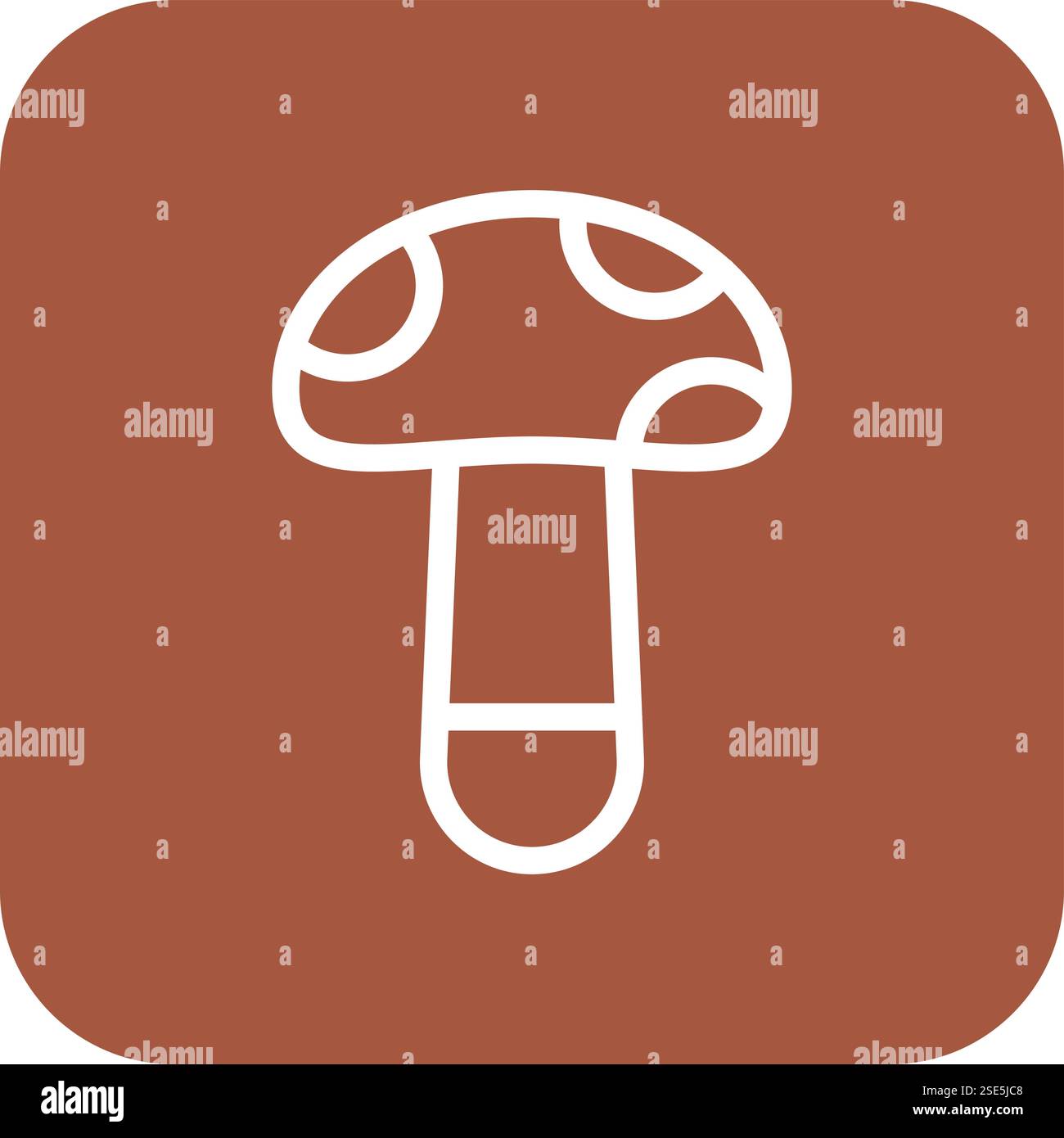 Mushroom Vector Icon Design Illustration Stock Vector