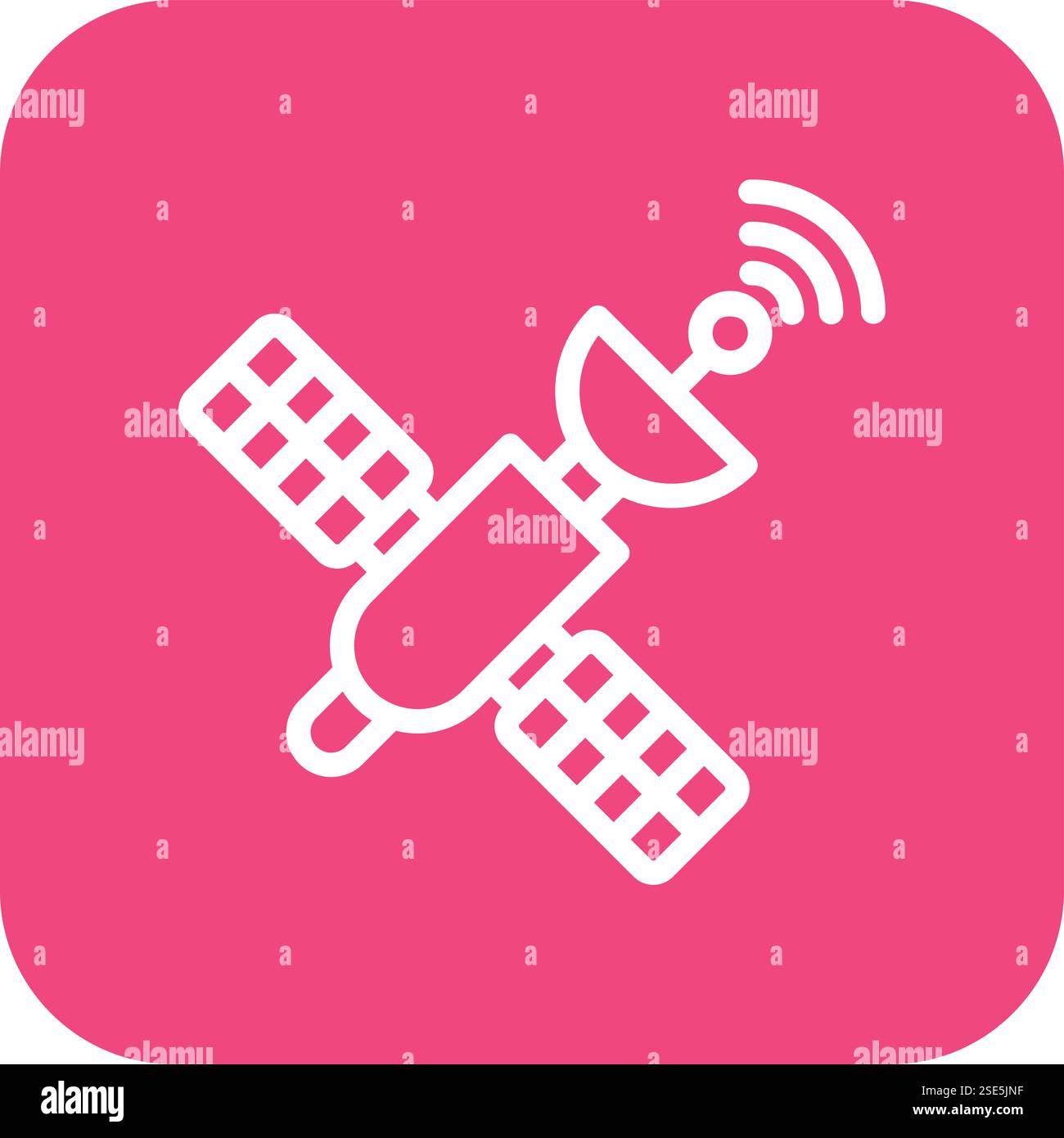 Satellite Vector Icon Design Illustration Stock Vector