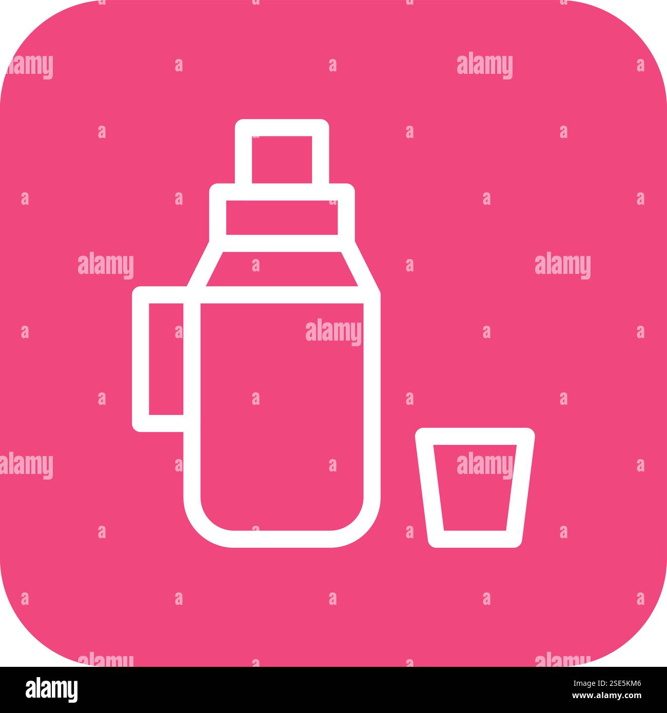 Thermos Vector Icon Design Illustration Stock Vector