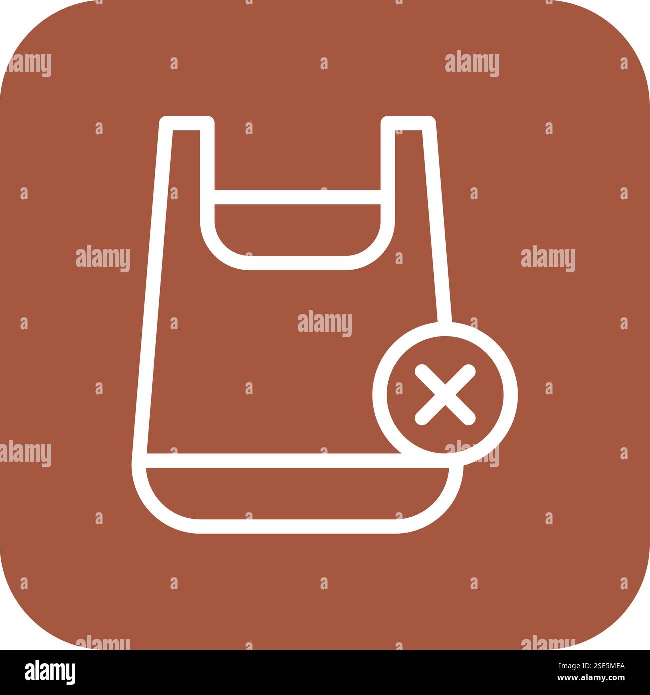 No plastic bag Vector Icon Design Illustration Stock Vector