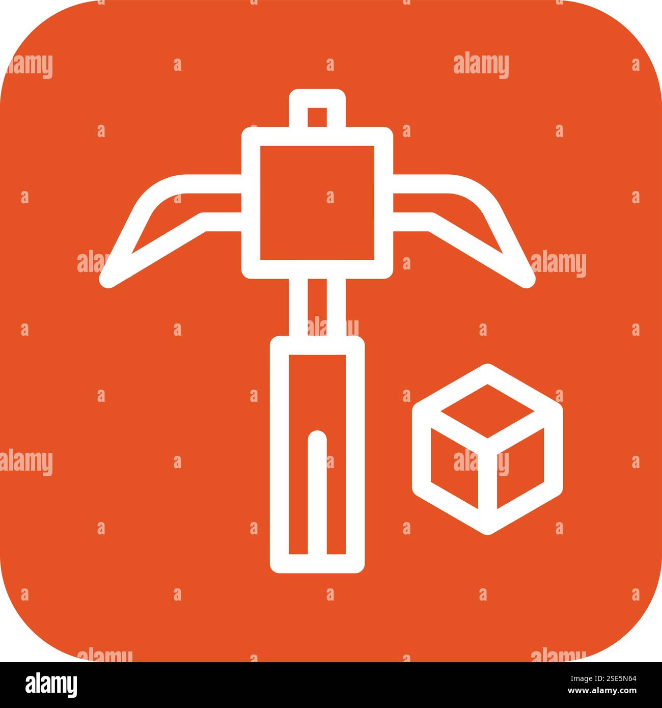 Pickaxe Vector Icon Design Illustration Stock Vector