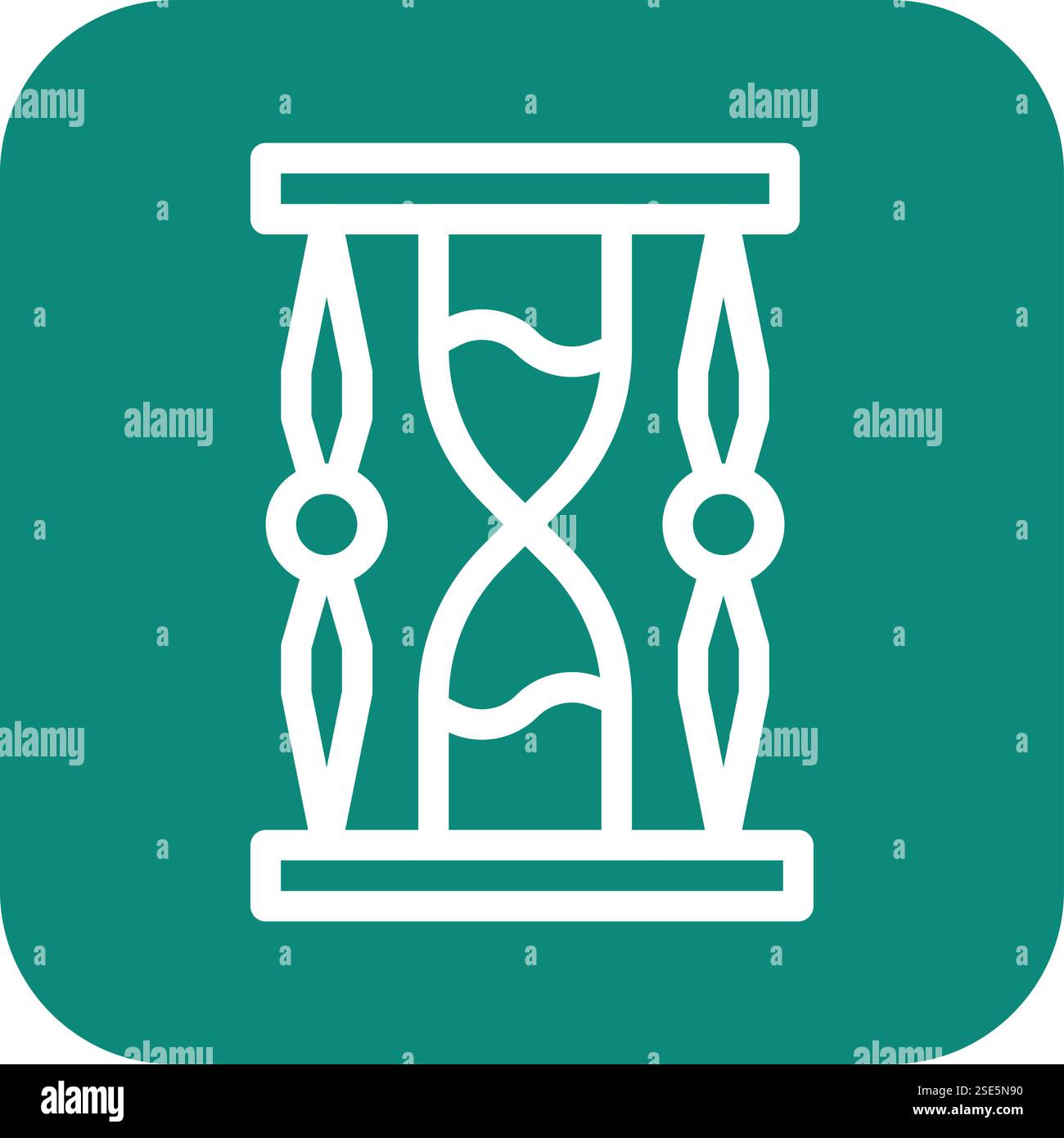 Hourglass Vector Icon Design Illustration Stock Vector