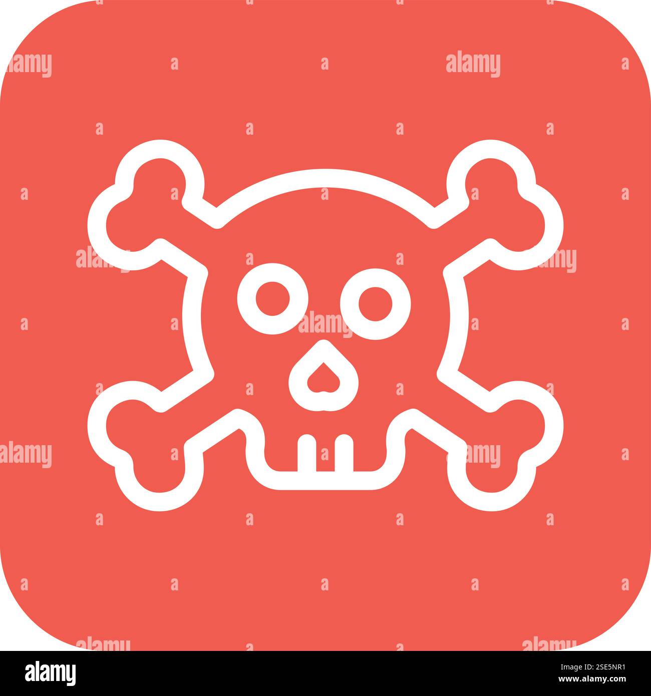 Skull Vector Icon Design Illustration Stock Vector