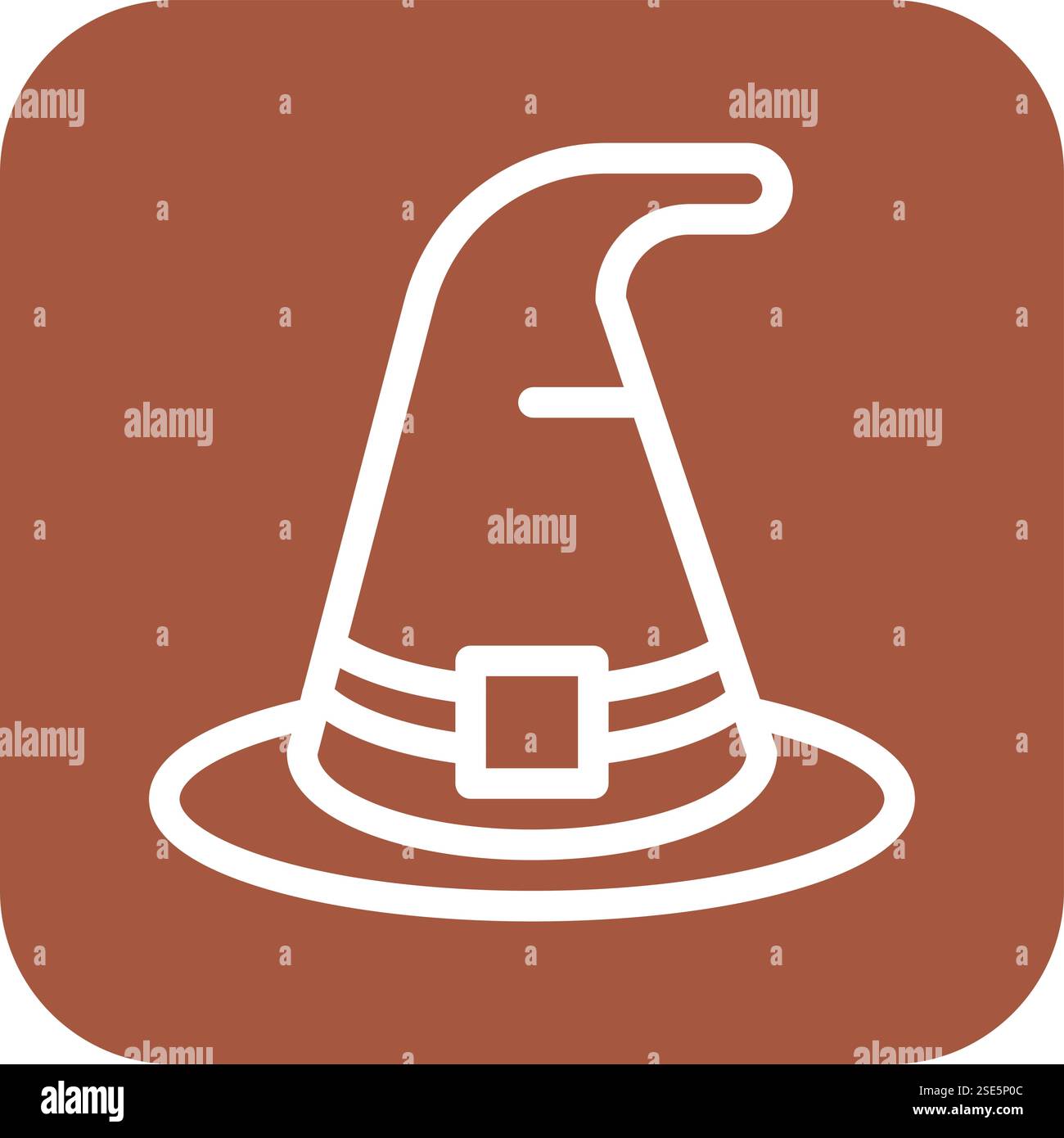 Witch hat Vector Icon Design Illustration Stock Vector