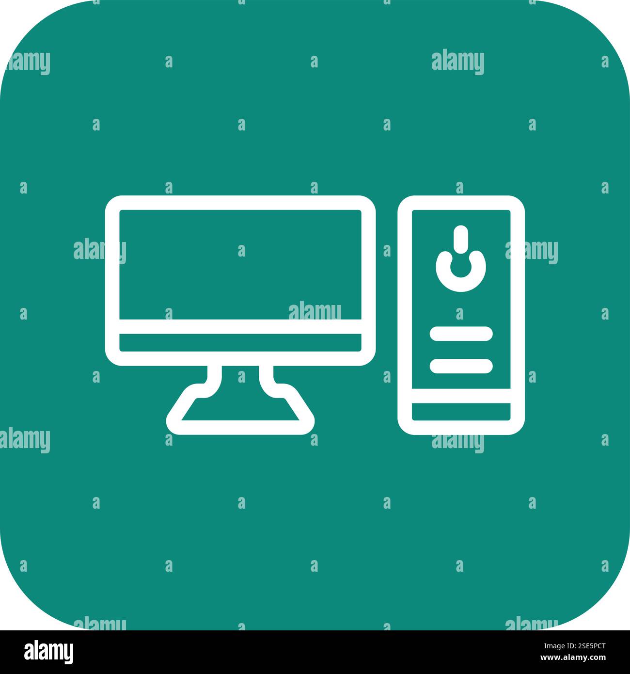 Computer Vector Icon Design Illustration Stock Vector