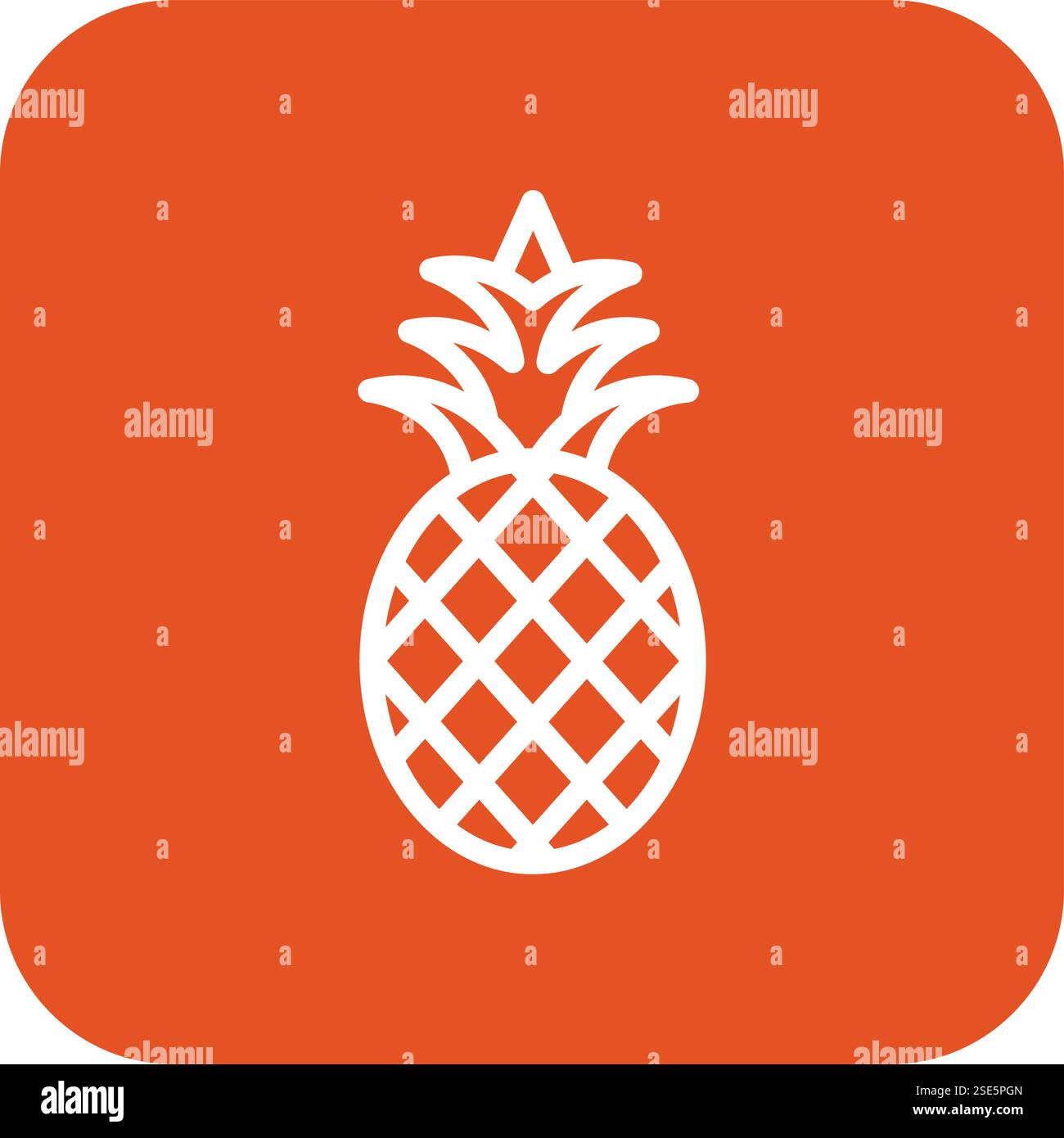 Pineapple Vector Icon Design Illustration Stock Vector