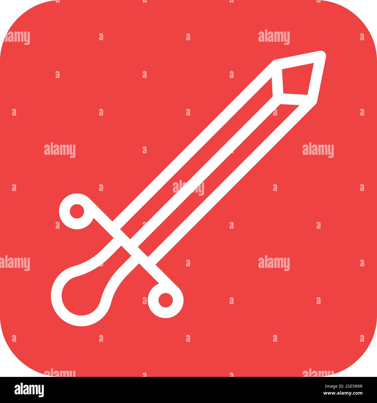 Sword Vector Icon Design Illustration Stock Vector
