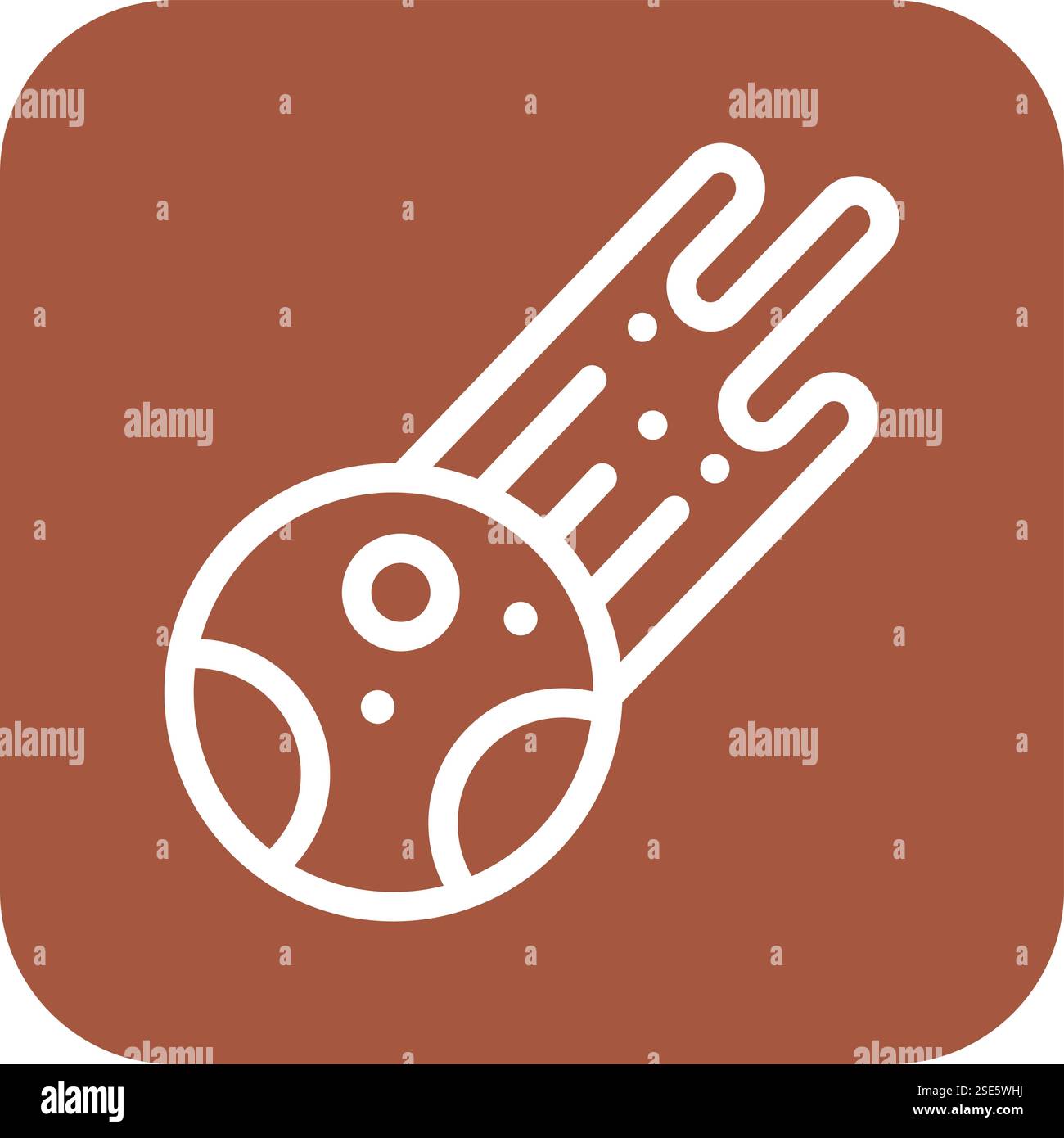 Meteor Vector Icon Design Illustration Stock Vector