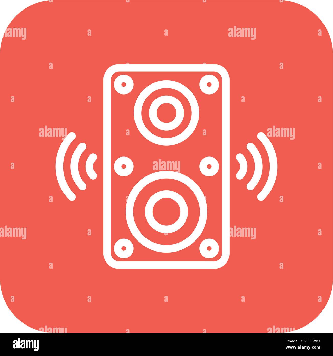 Speaker Vector Icon Design Illustration Stock Vector