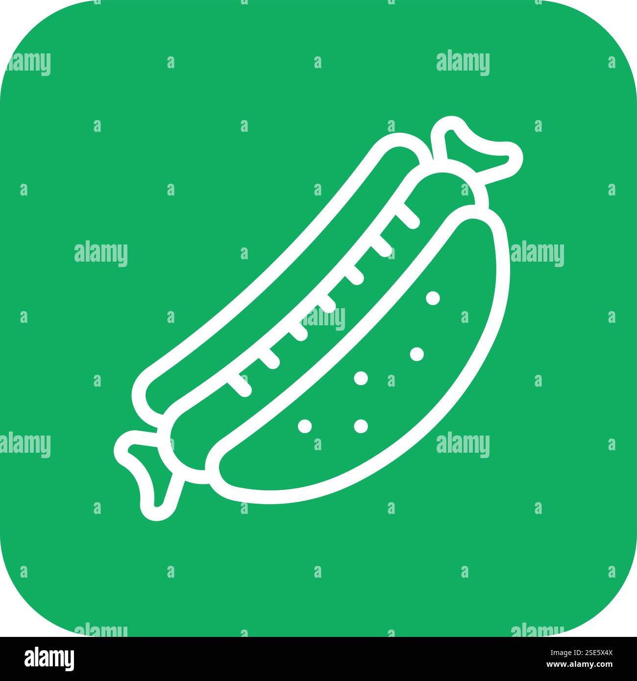 Hot dog Vector Icon Design Illustration Stock Vector