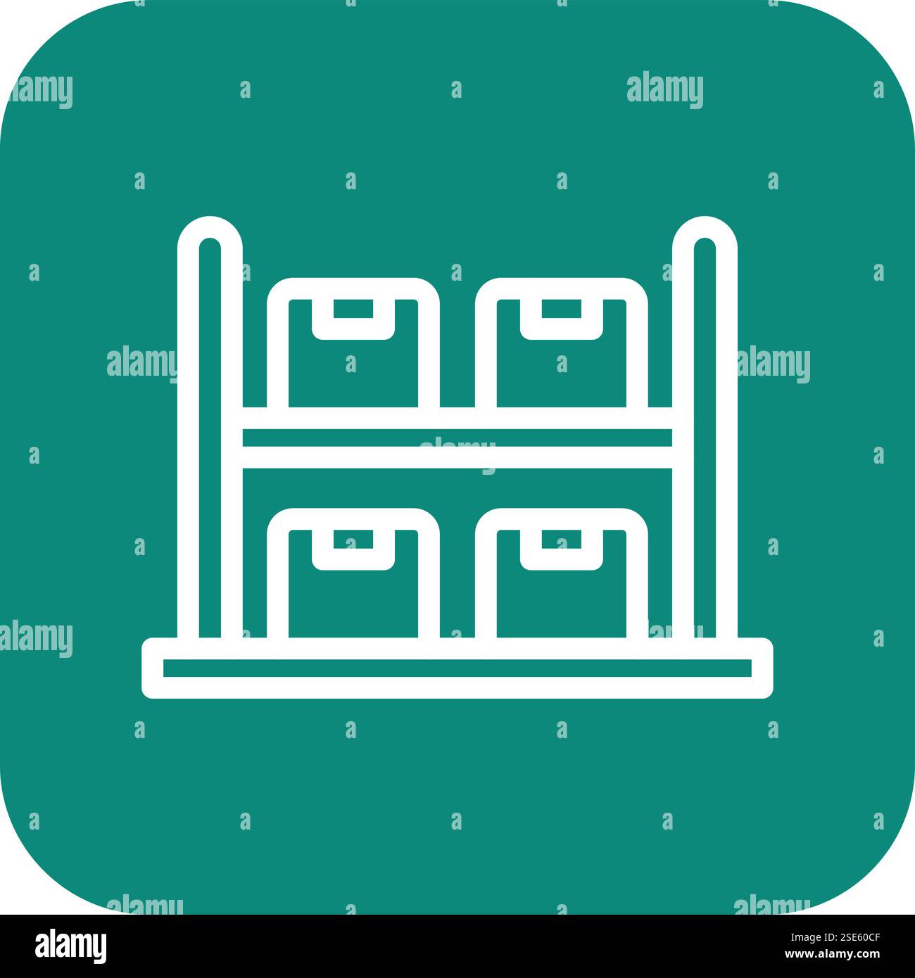 Rack Vector Icon Design Illustration Stock Vector