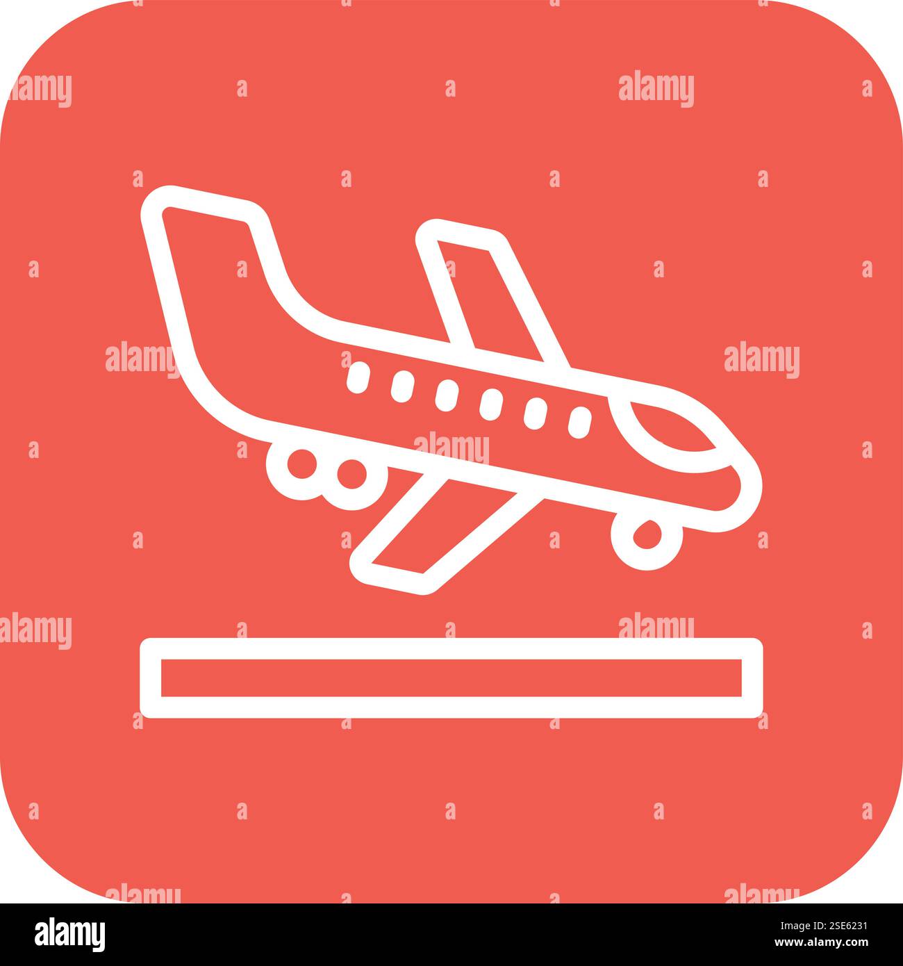 Landing Vector Icon Design Illustration Stock Vector Image & Art - Alamy