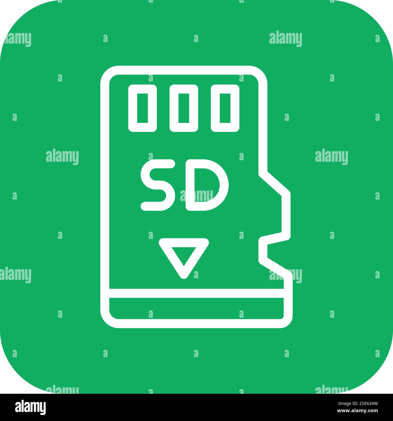 Memory card Vector Icon Design Illustration Stock Vector