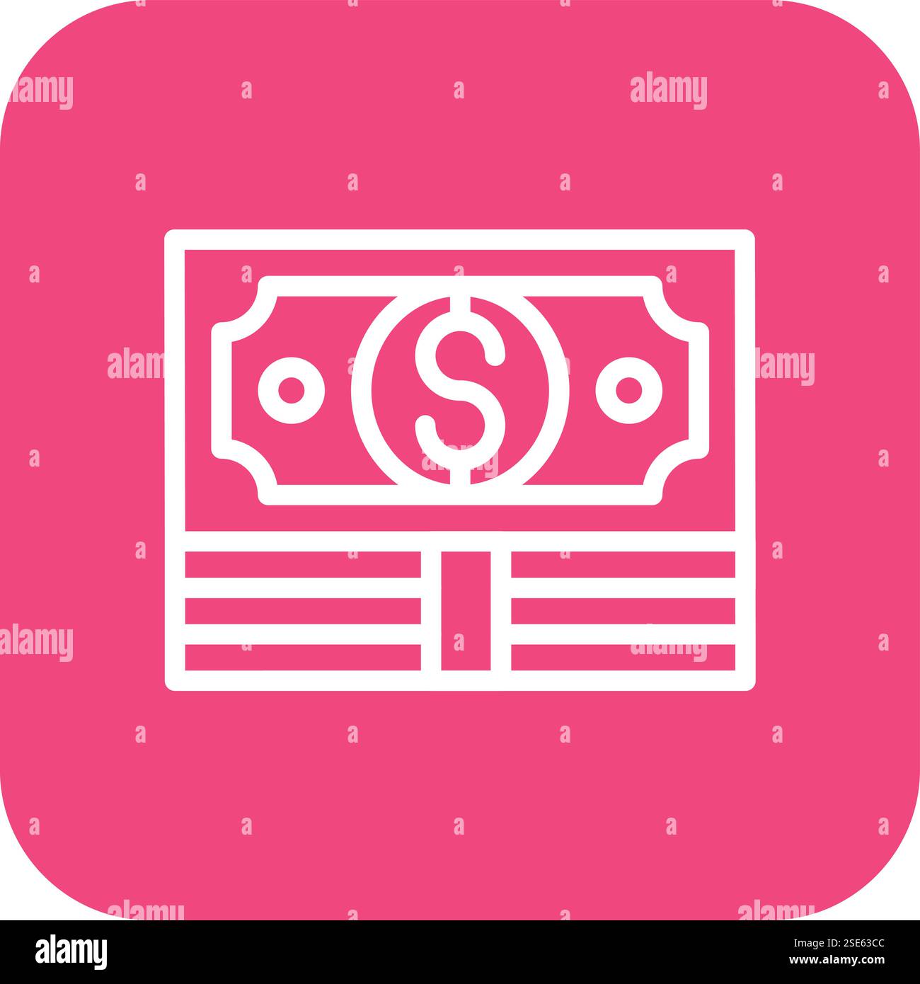Dollar note Vector Icon Design Illustration Stock Vector