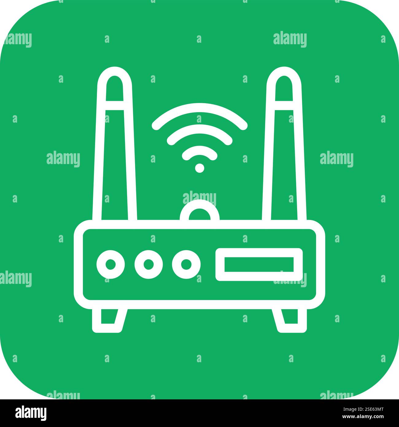 Wifi router Vector Icon Design Illustration Stock Vector