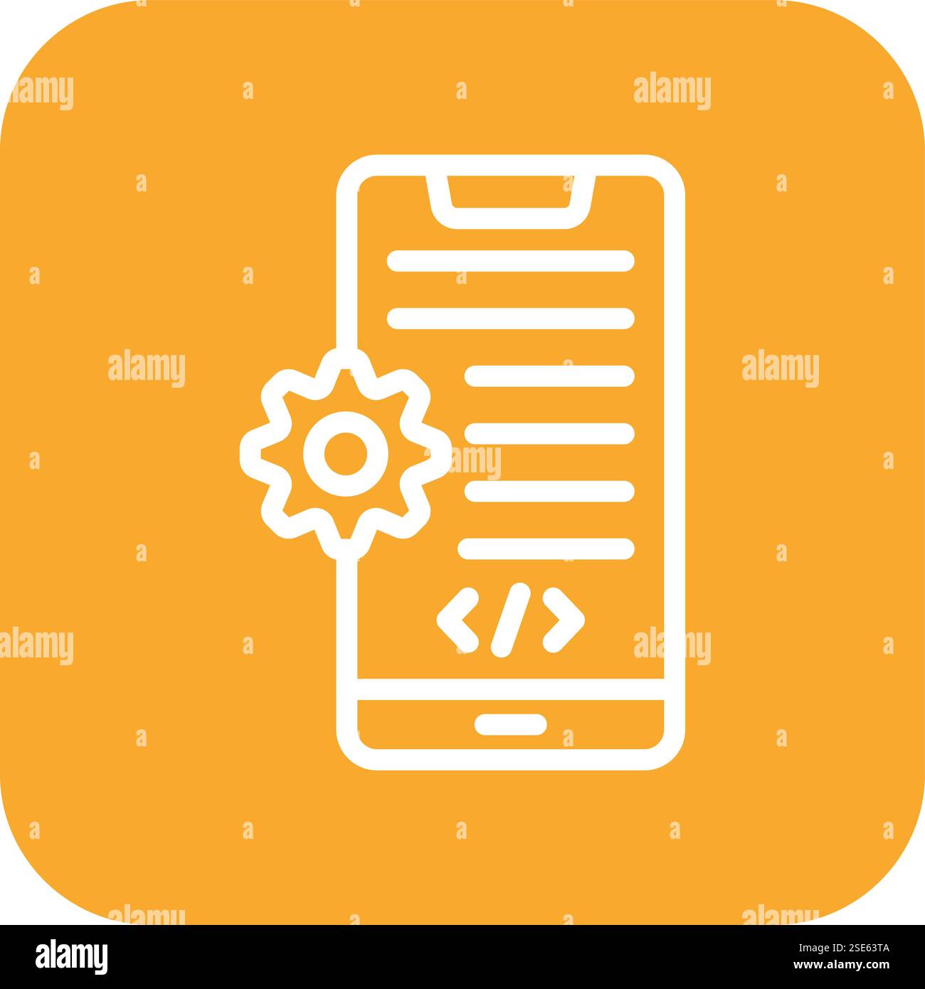App Development Vector Icon Design Illustration Stock Vector