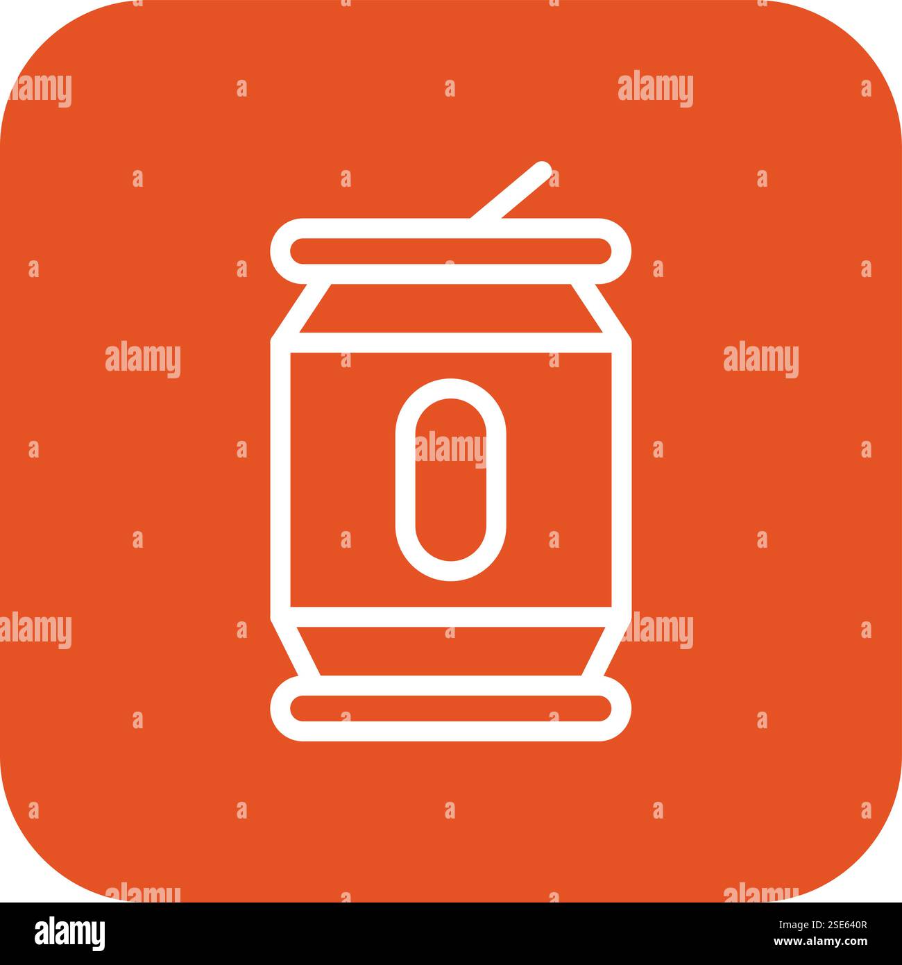 Tin Vector Icon Design Illustration Stock Vector