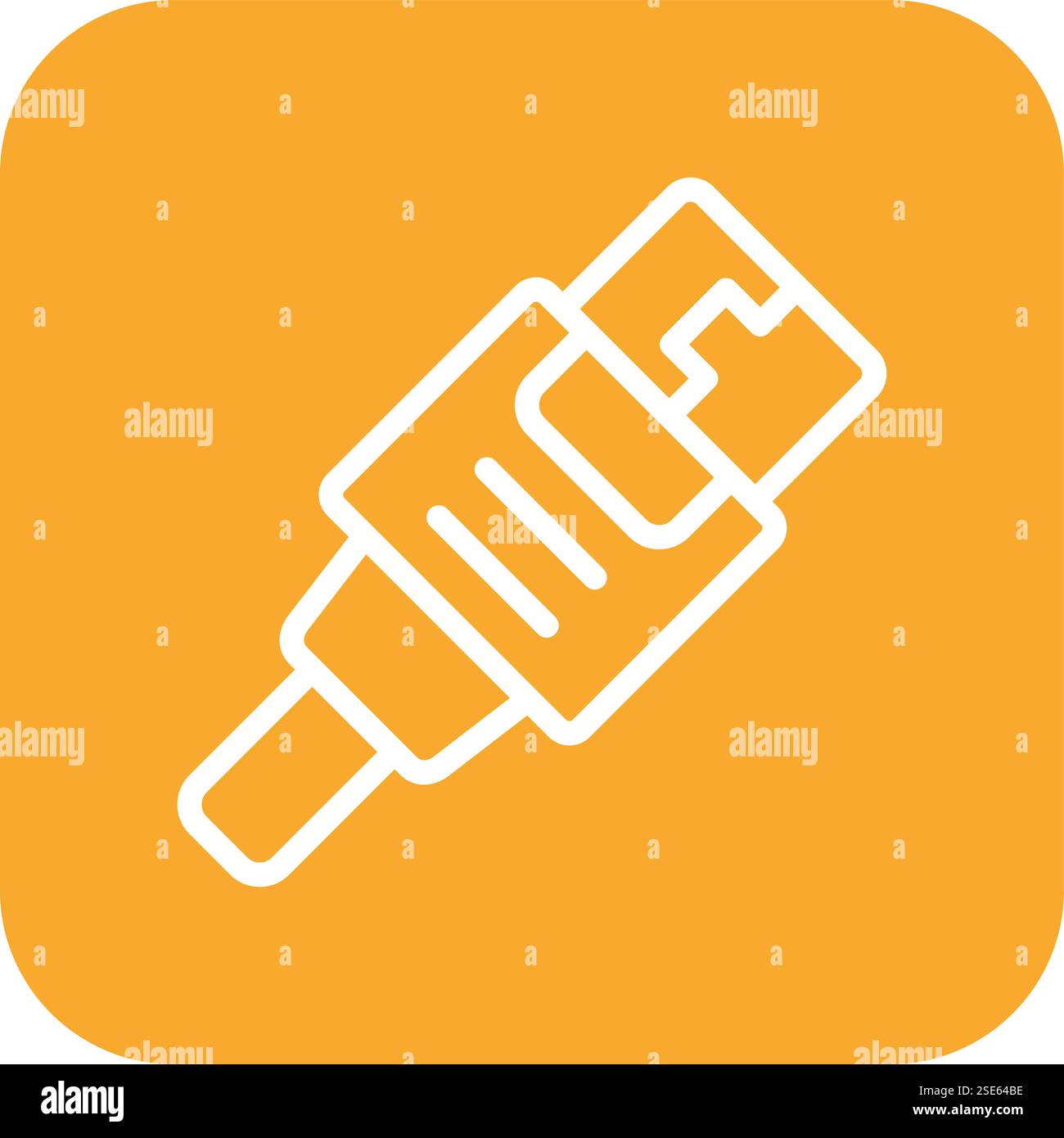 Usb cable Vector Icon Design Illustration Stock Vector